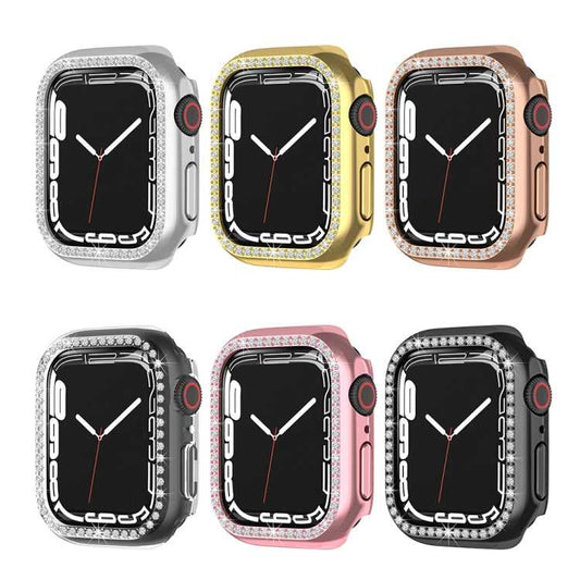 Strass PC SchutzhĂĽlle fĂĽr Apple Watch Serie 7 41mm | 7 45mm