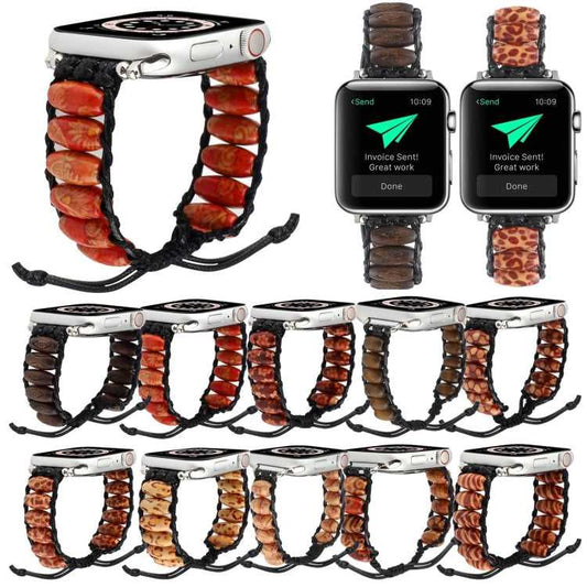 Holzperlenarmband fĂĽr die Apple Watch 7 41mm | 6&SE&5&4 40mm | 3&2&1 38mm | 7 45mm | 6&SE&5&4 44mm | 3&2&1 42mm