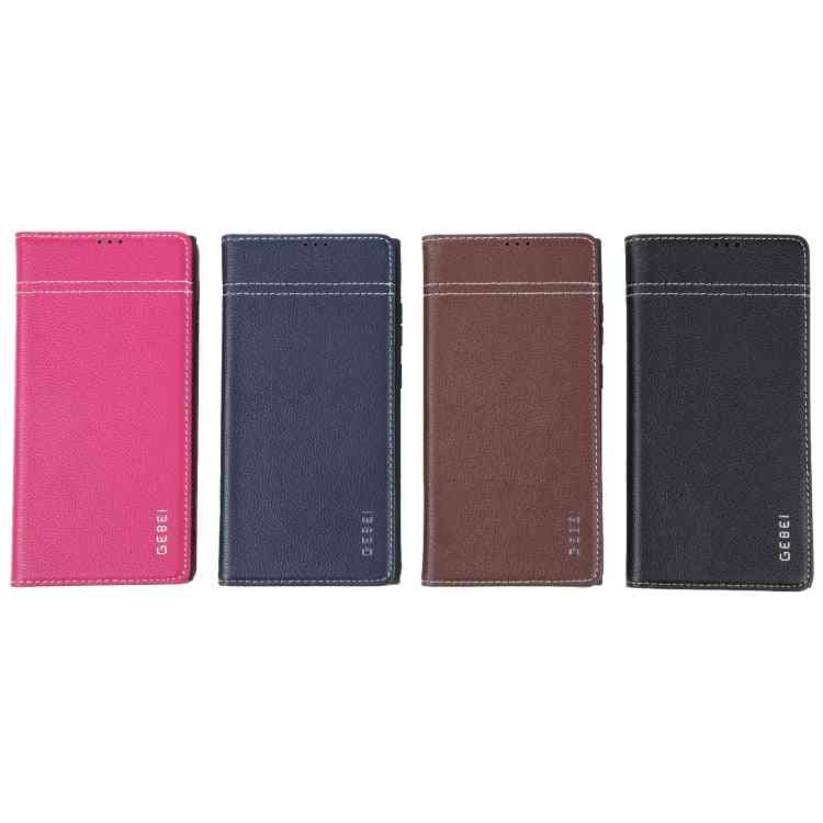 GEBEI Echtleder Handyhülle für Samsung Galaxy Serie S23