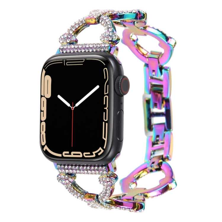 Metallketten-Diamant-Uhrenarmband, For Apple Watch Series 8&7 45mm, For Apple Watch Series 8&7 41mm