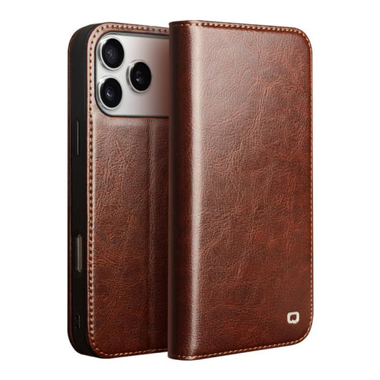 QIALINO Genuine Leather Phone Case for Apple iPhone Series 17 | 16 | 15 |