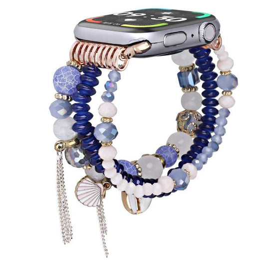 Armband mit Muschelperlen/ Kette fĂĽr Apple Watch 46mm | 49mm | 45mm | 44mm | 42mm | 41mm | 40mm | 38mm