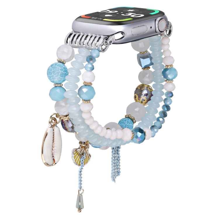 Armband mit Muschelperlen/ Kette fĂĽr Apple Watch 46mm | 49mm | 45mm | 44mm | 42mm | 41mm | 40mm | 38mm