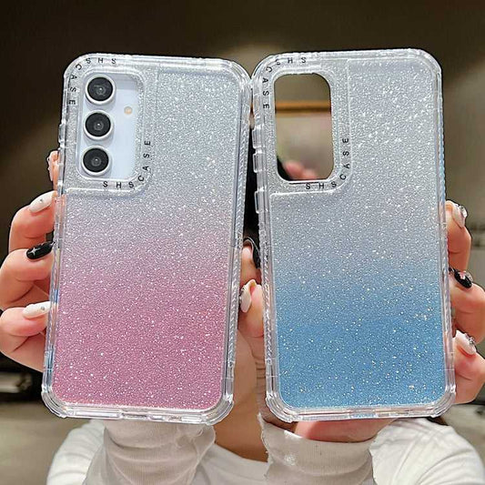 TPU + PC Glitzer HandyhĂĽlle 360 Grad fĂĽr Samsung Galaxy A55 5G