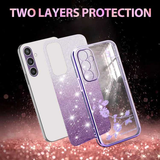 Glitzer TPU HandyhĂĽlle fĂĽr Samsung Galaxy S24+ 5G | S24 5G | A15 | A05 | A05s | S23 FE 5G | A54 5G