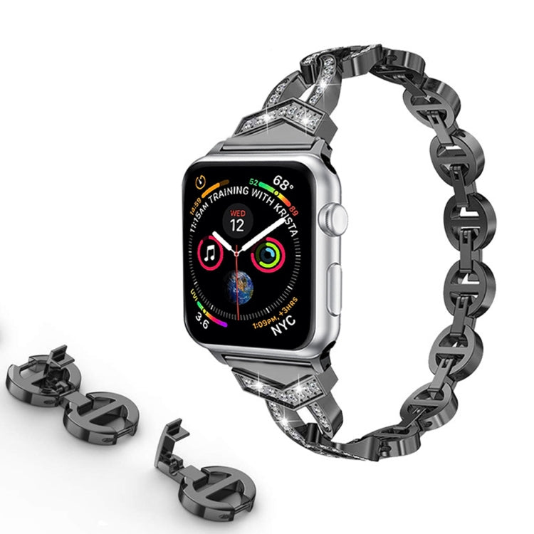 Rhinestone Stainless Steel Band and Aluminum for Apple Watch Series 3 & 2 & 1 42mm