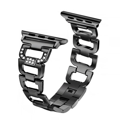 Strass Edelstahlarmband für Apple Watch Series 7 41 mm | 6 & SE & 5 & 4 40 mm | 3 & 2 & 1 38 mm