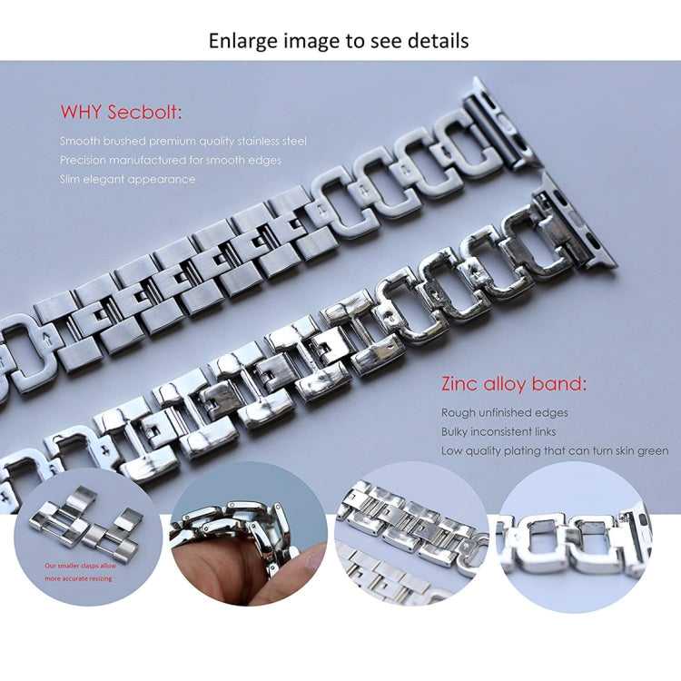 Strass Edelstahlarmband für Apple Watch Series 7 41 mm | 6 & SE & 5 & 4 40 mm | 3 & 2 & 1 38 mm