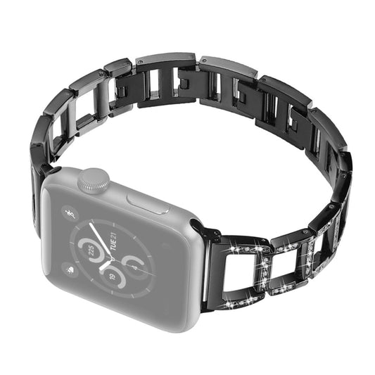Strass Edelstahlarmband für Apple Watch Series 7 41 mm | 6 & SE & 5 & 4 40 mm | 3 & 2 & 1 38 mm