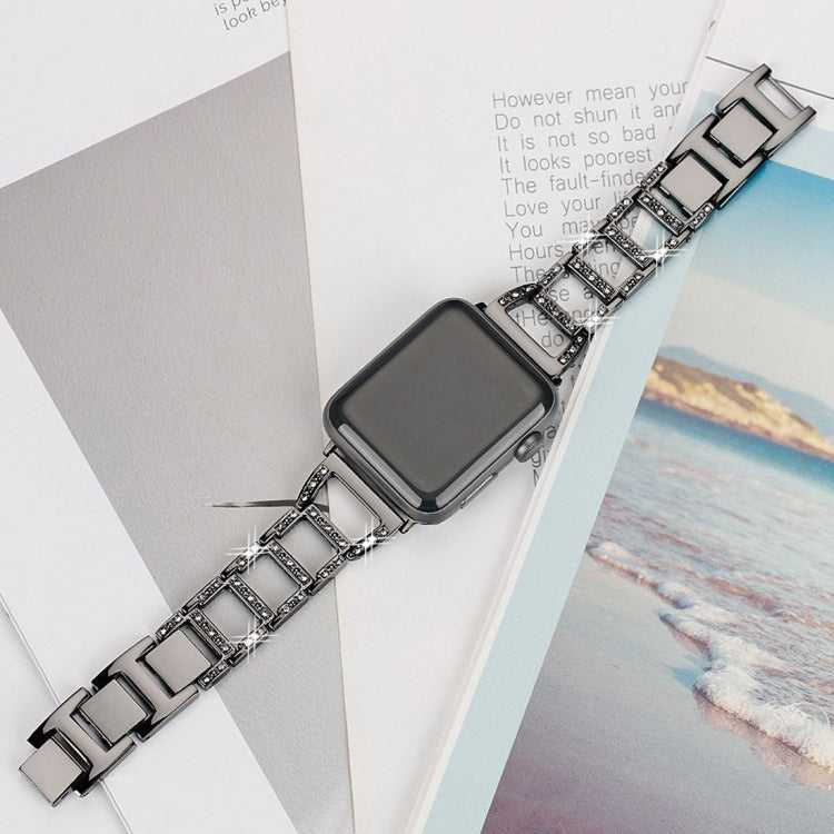 Strass Edelstahlarmband für Apple Watch Series 7 41 mm | 6 & SE & 5 & 4 40 mm | 3 & 2 & 1 38 mm