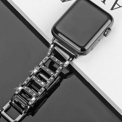 Strass Edelstahlarmband für Apple Watch Series 7 41 mm | 6 & SE & 5 & 4 40 mm | 3 & 2 & 1 38 mm