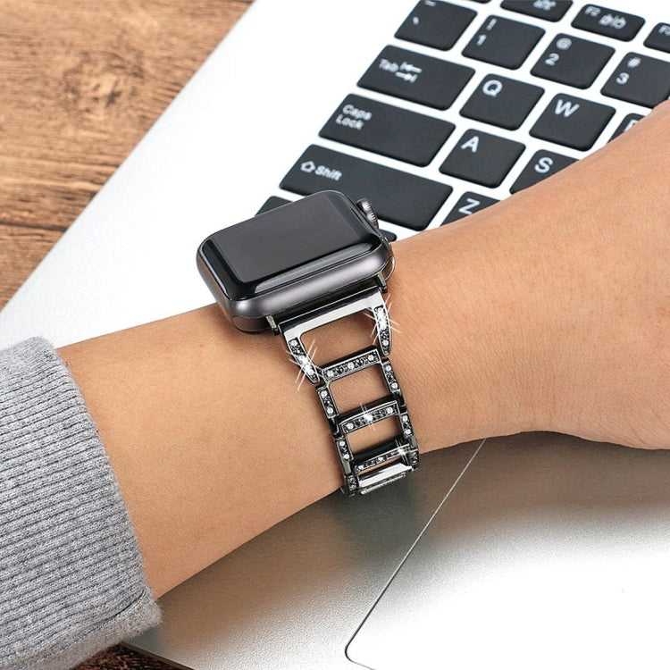 Strass Edelstahlarmband für Apple Watch Series 7 41 mm | 6 & SE & 5 & 4 40 mm | 3 & 2 & 1 38 mm