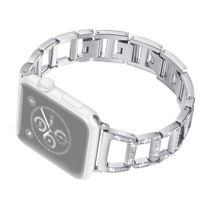 Strass Edelstahlarmband für Apple Watch Series 7 41 mm | 6 & SE & 5 & 4 40 mm | 3 & 2 & 1 38 mm
