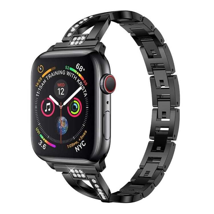 Strass Edelstahlarmband für Apple Watch 7 45mm | 6 & SE & 5 & 4 44mm | 3 & 2 & 1 42mm