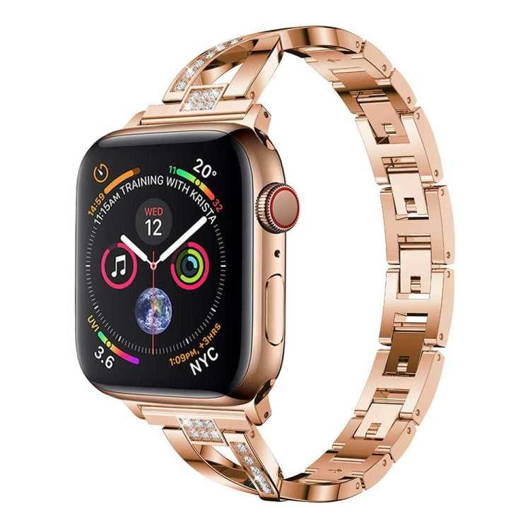 Strass Edelstahlarmband für Apple Watch 7 45mm | 6 & SE & 5 & 4 44mm | 3 & 2 & 1 42mm