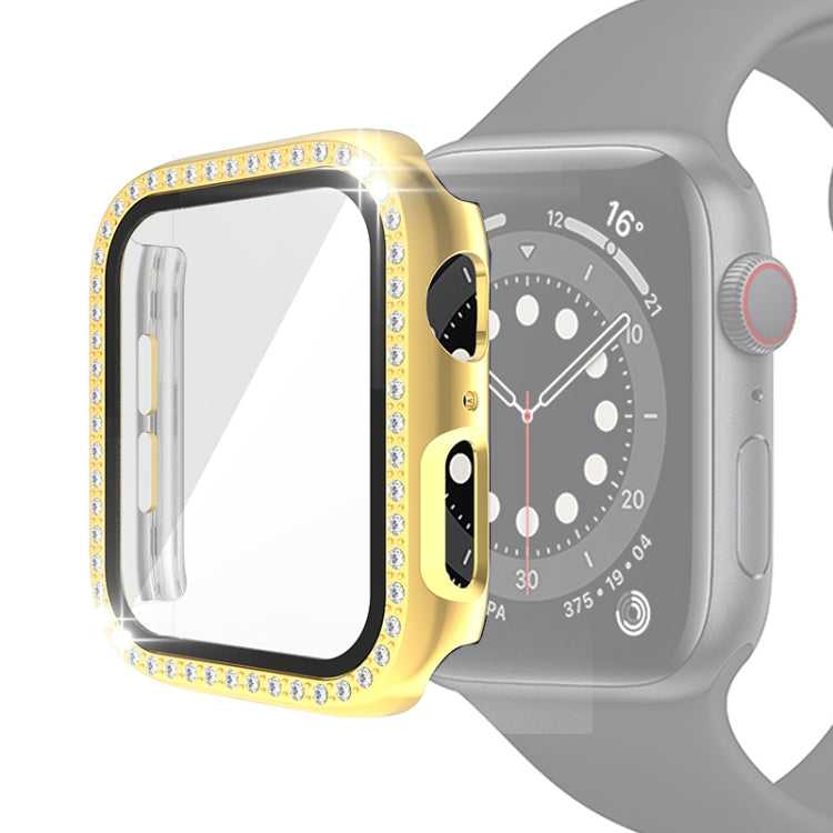Strass PC Schutzhülle mit Schutzglas für Apple Watch 6 & SE & 5 & 4 40mm | 6 & SE & 5 & 4 44mm