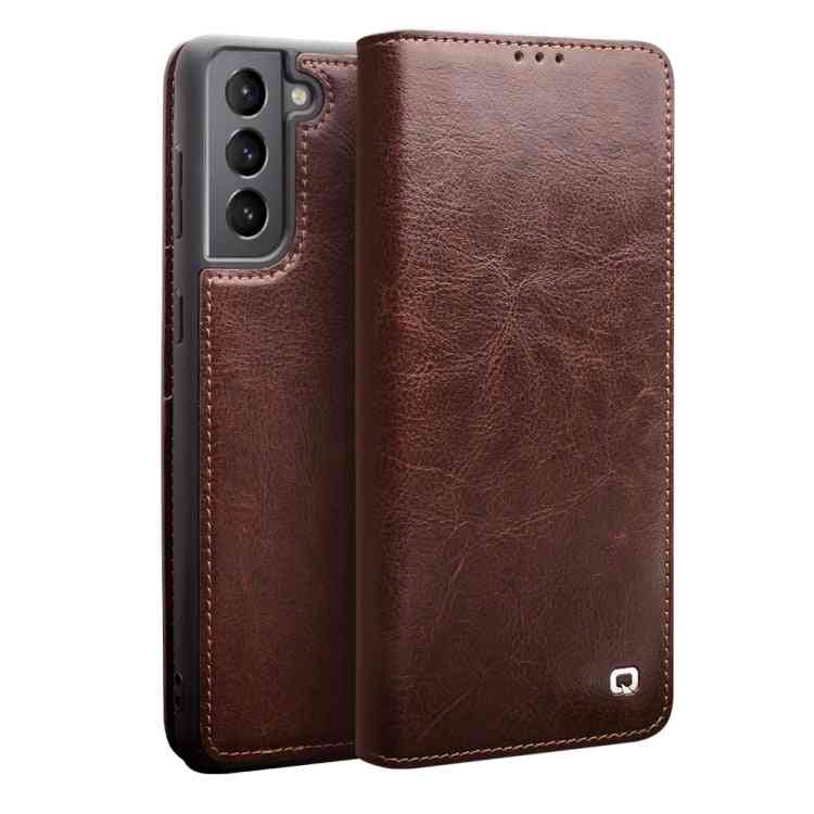 Echtleder Handyhülle für Samsung Galaxy Serie S21 | Serie S22
