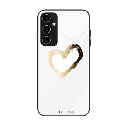 Handyhülle mit Glas-Rückseite & Motiv für Samsung Galaxy A34 5G