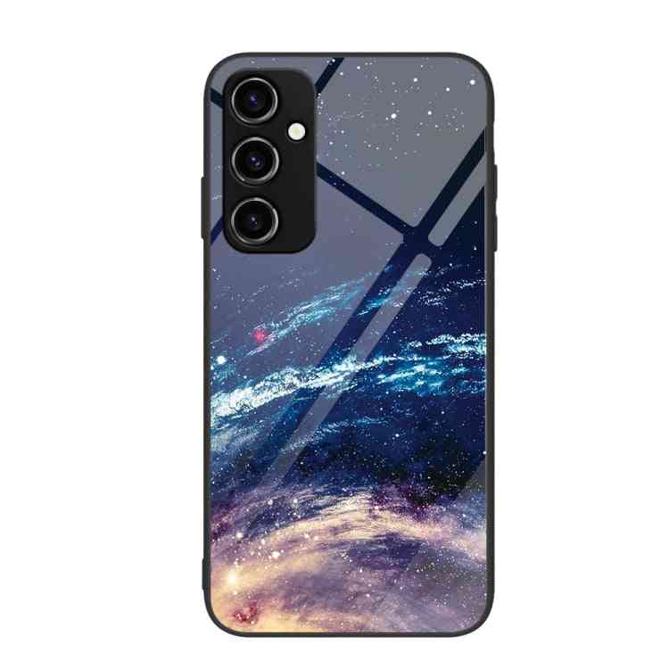 Handyhülle mit Glas-Rückseite & Motiv für Samsung Galaxy A34 5G