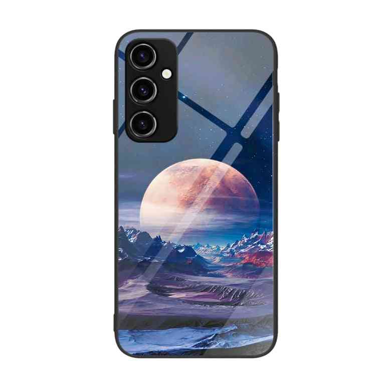 Handyhülle mit Glas-Rückseite & Motiv für Samsung Galaxy A34 5G