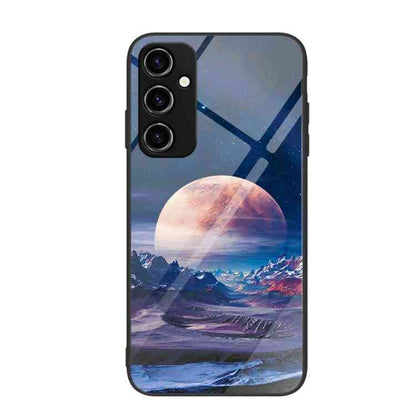 Handyhülle mit Glas-Rückseite & Motiv für Samsung Galaxy A34 5G