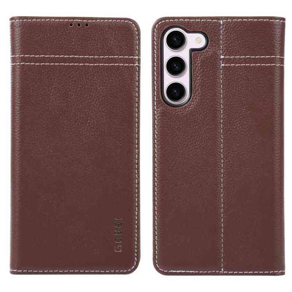 GEBEI Echtleder Handyhülle für Samsung Galaxy Serie S23