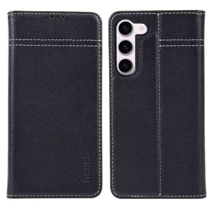 GEBEI Echtleder Handyhülle für Samsung Galaxy Serie S23