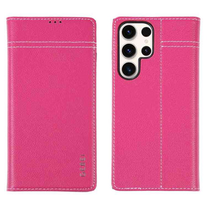GEBEI Echtleder Handyhülle für Samsung Galaxy Serie S23