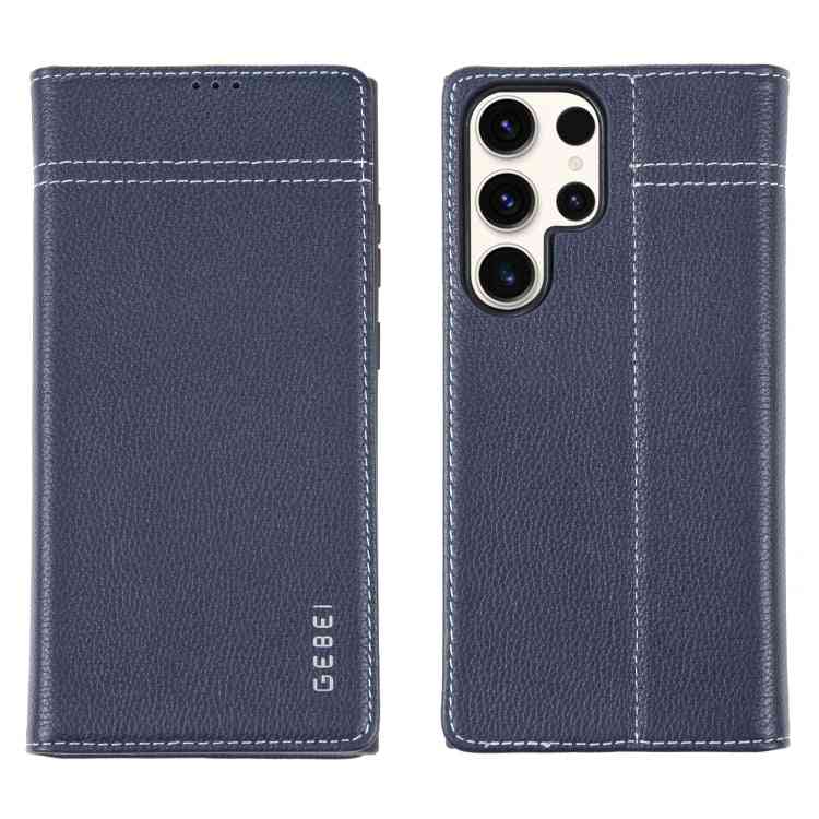 GEBEI Echtleder Handyhülle für Samsung Galaxy Serie S23
