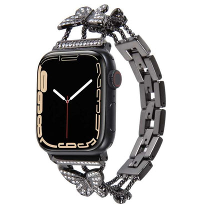 Glitzer Strass Schmetterling Armband für Apple Watch Series 8&7 45mm | 8&7 41mm