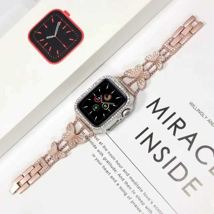 Glitzer Strass Schmetterling Armband für Apple Watch Series 8&7 45mm | 8&7 41mm