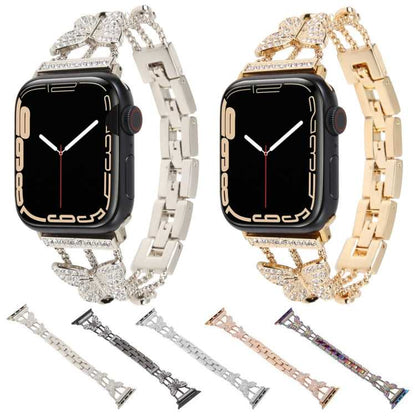 Glitzer Strass Schmetterling Armband für Apple Watch Series 8&7 45mm | 8&7 41mm