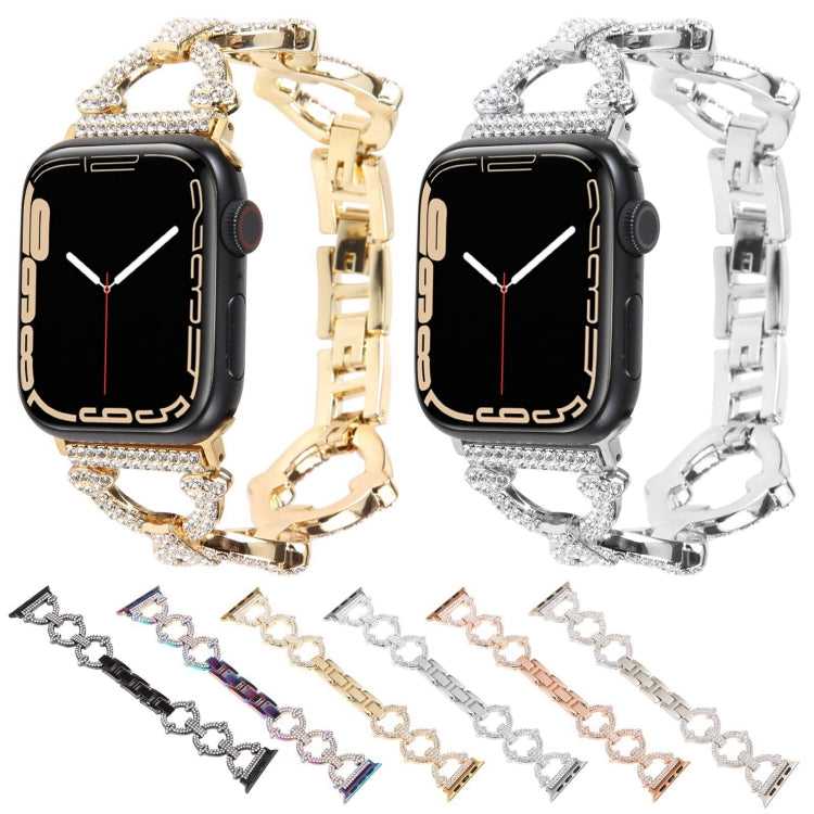Metallketten-Diamant-Uhrenarmband, For Apple Watch Series 8&7 45mm, For Apple Watch Series 8&7 41mm