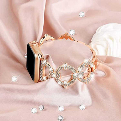 Metallketten-Diamant-Uhrenarmband, For Apple Watch Series 8&7 45mm, For Apple Watch Series 8&7 41mm