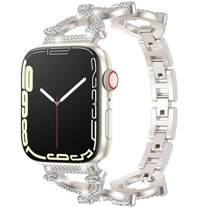 Metallketten-Diamant-Uhrenarmband, For Apple Watch Series 8&7 45mm, For Apple Watch Series 8&7 41mm
