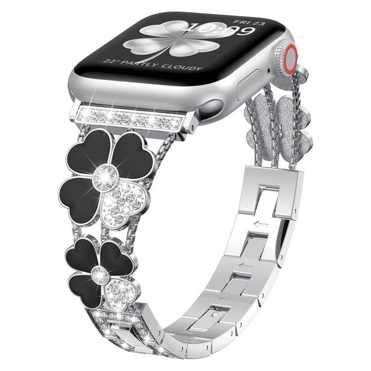 Blütenblatt Strass Armband für Apple Watch SE 2023 40mm | SE 2022 40+44mm | SE 40+44mm | 6 40mm