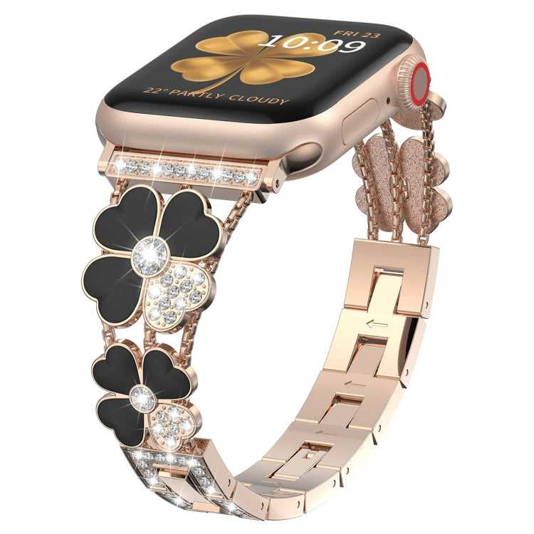 Blütenblatt Strass Armband für Apple Watch SE 2023 40mm | SE 2022 40+44mm | SE 40+44mm | 6 40mm