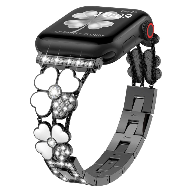 Blütenblatt Glitzer Armband für Apple Watch Ultra 2 49mm | 6 44mm | 5 44+40mm | 4 44+40mm