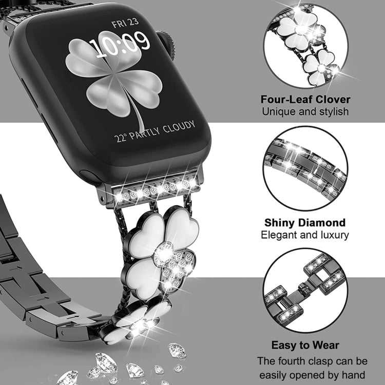 Blütenblatt Strass Armband für Apple Watch SE 2023 40mm | SE 2022 40+44mm | SE 40+44mm | 6 40mm