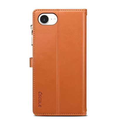 ESEBLE Leder Handyhülle RFID Schutz für iPhone 16e, 16 Pro Max, 16 Pro, 16 Plus, 16, 15 Pro Max, 15 Pro, 15 Plus, 15