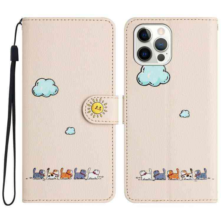 Leder Wallet Case mit Katzenmotiv für iPhone 16e | 15 Pro Max | 15 Pro | 15 Plus | 15 | 14 Plus