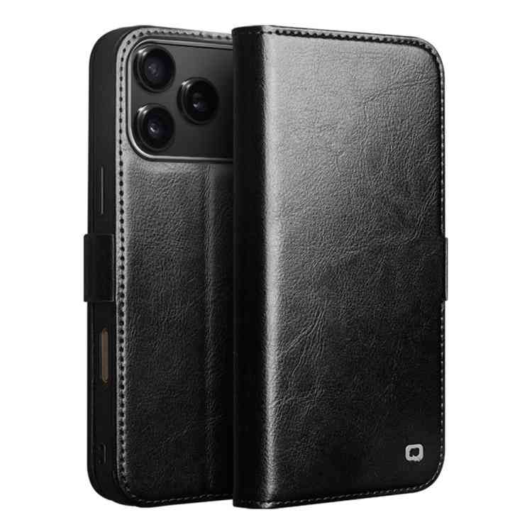 QIALINO Echtleder Hülle für Apple iPhone 18 | 17 | 15 mit Schnalle und Kartenfach