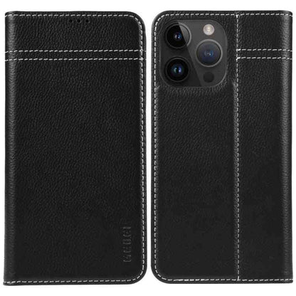 GEBEI Genuine Leather Phone Case for Apple iPhone 15 Series