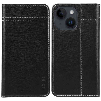 GEBEI Genuine Leather Phone Case for Apple iPhone 15 Series