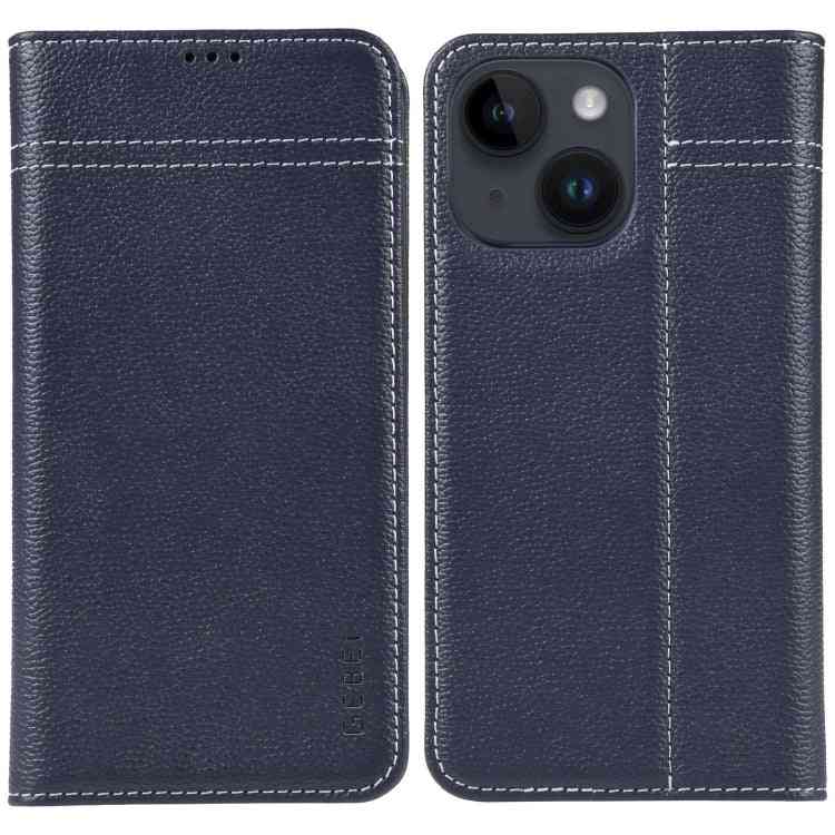 GEBEI Genuine Leather Phone Case for Apple iPhone 15 Series