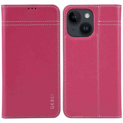 GEBEI Genuine Leather Phone Case for Apple iPhone 15 Series