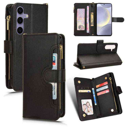 Leder Handyhülle mir Reißverschluss für Samsung Galaxy S25 | S25+ | S25 Ultra | S24 Ultra | S24+ | S24