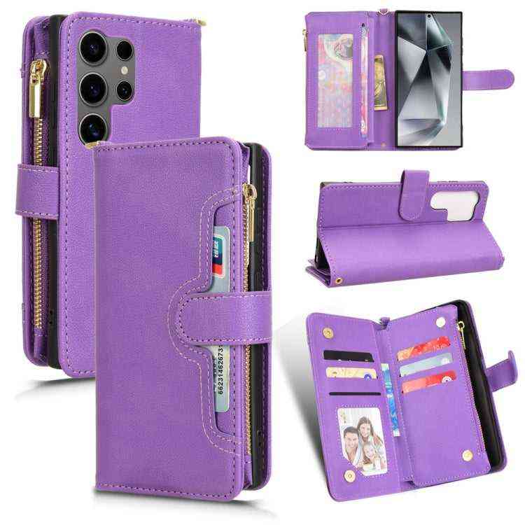 Leder Handyhülle mir Reißverschluss für Samsung Galaxy S25 | S25+ | S25 Ultra | S24 Ultra | S24+ | S24