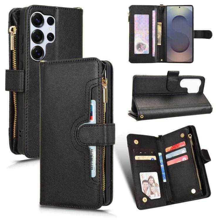 Leder Handyhülle mir Reißverschluss für Samsung Galaxy S25 | S25+ | S25 Ultra | S24 Ultra | S24+ | S24
