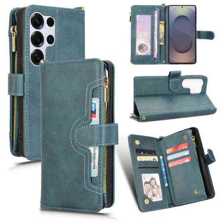 Leder Handyhülle mir Reißverschluss für Samsung Galaxy S25 | S25+ | S25 Ultra | S24 Ultra | S24+ | S24
